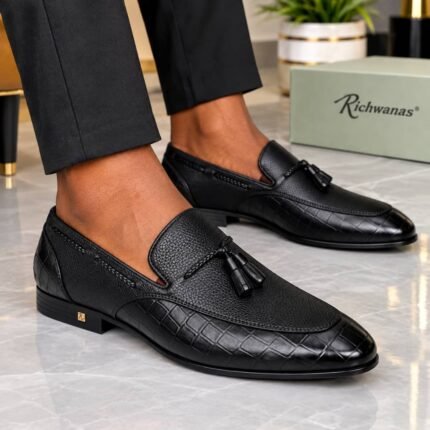High-Shine Calfskin Genuine Leather Oxford Shoe